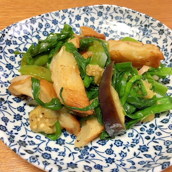 お弁当に♪さつまあげと茄子の炒め物